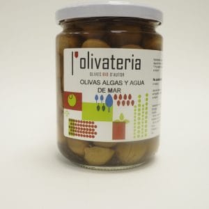 OLIVAS NEGRAS ALGAS Y AGUA DE MAR